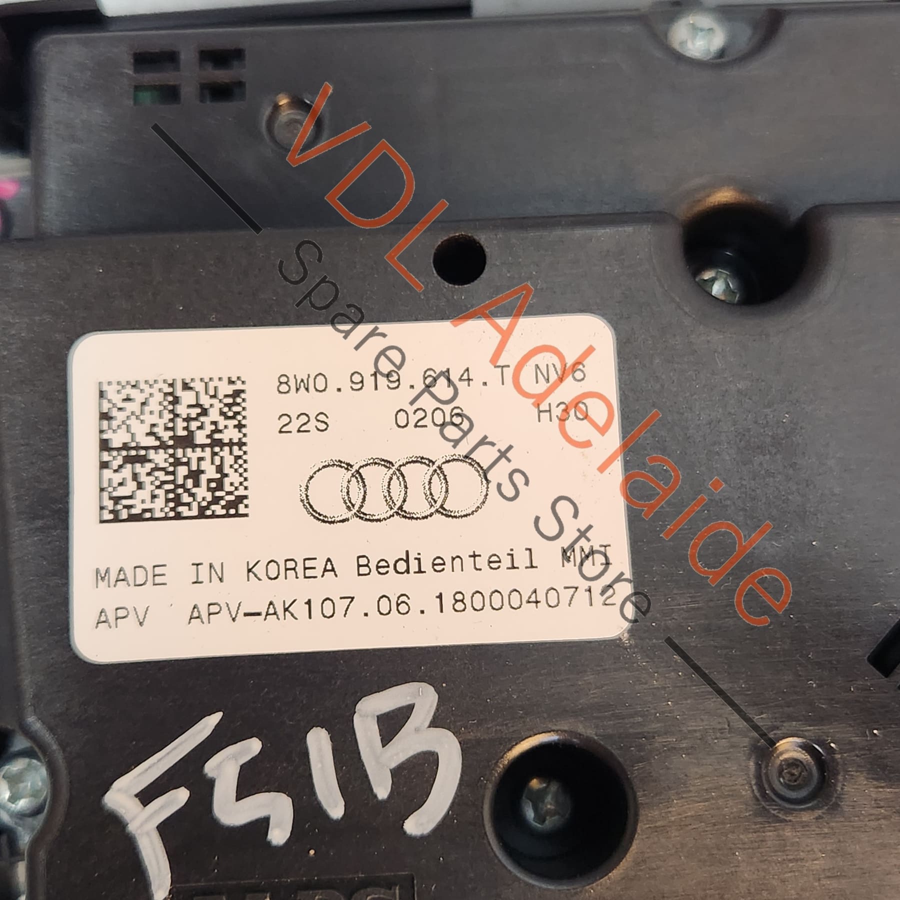 Audi A5 F5 Multimedia MMI Centre Console Switch 8W0919614T 8W0919614T