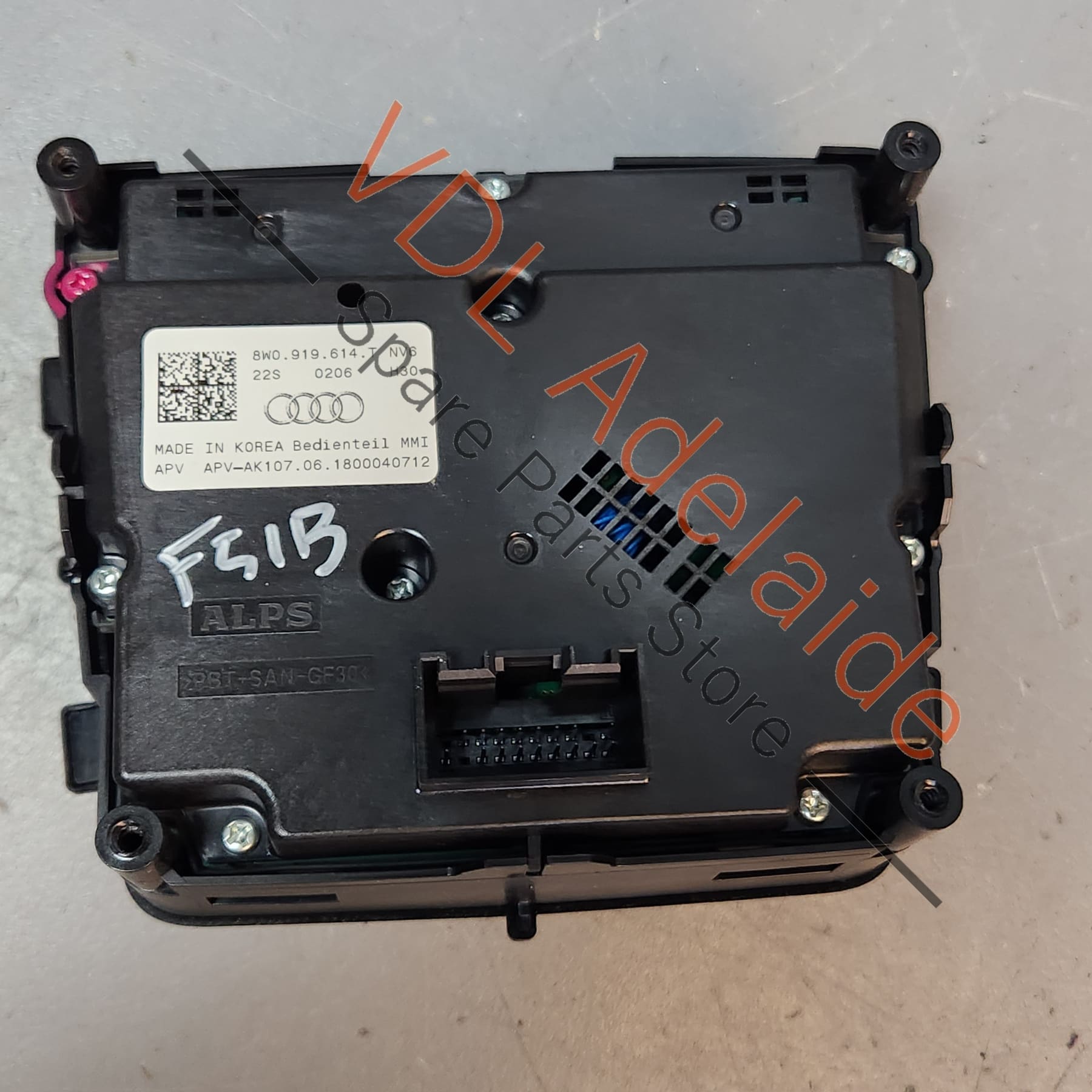 Audi A5 F5 Multimedia MMI Centre Console Switch 8W0919614T 8W0919614T