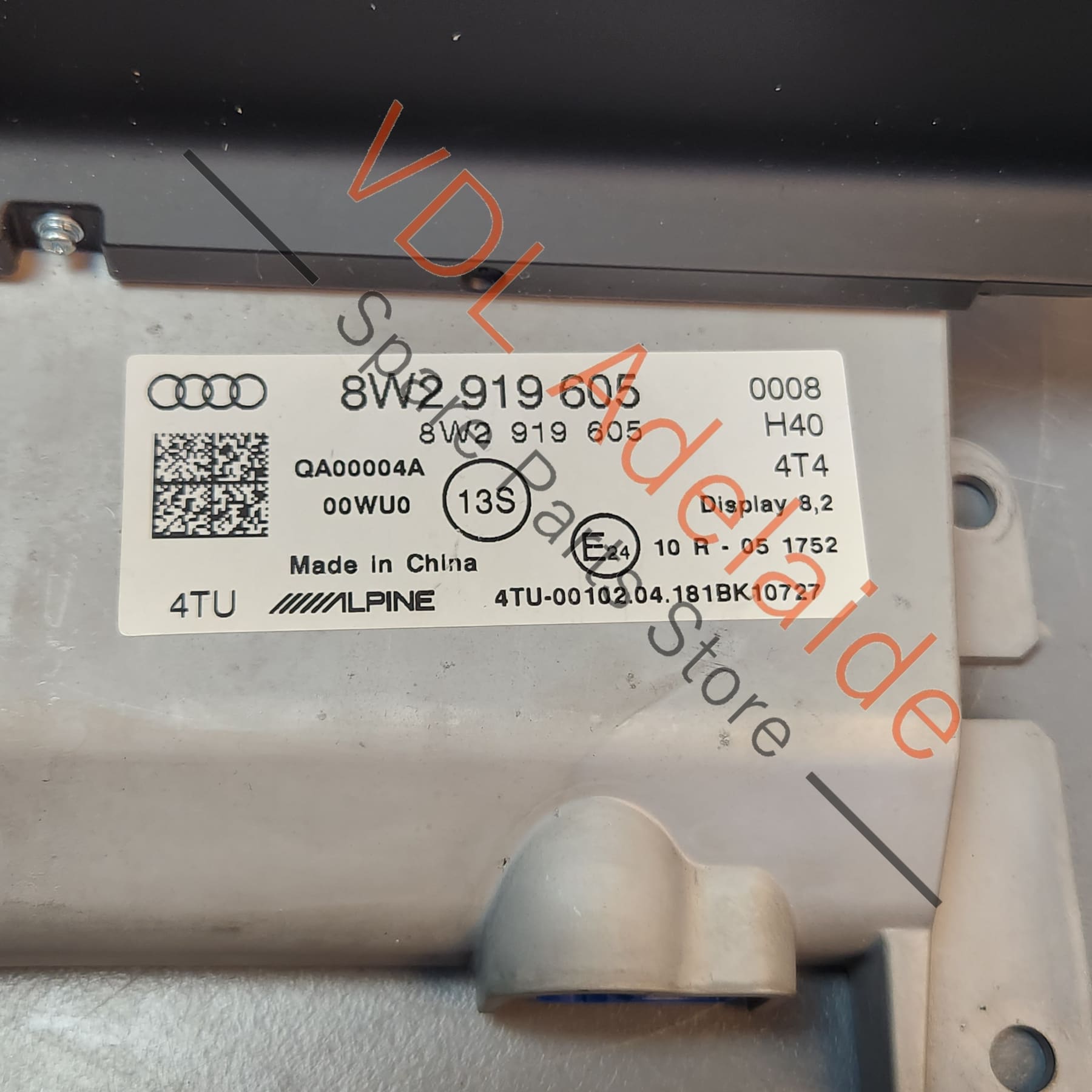 Audi A4 B9 A5 F5 HIGH Alpine 8.25in MMI Interface Display 8W2919605 8W2919605