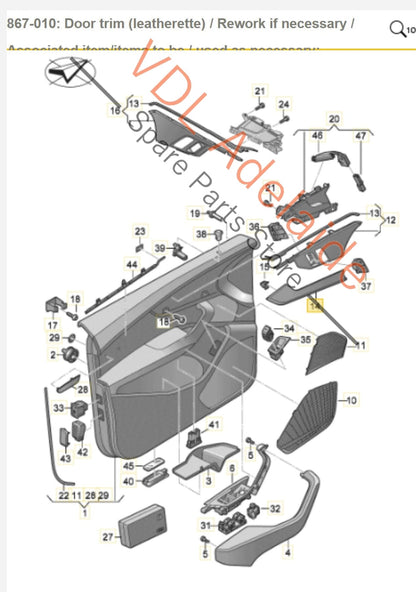 Genuine OEM Audi RS5 Complete Set of Interior High Gloss Carbon Trim Panels 7 Pieces for RHD 8W2853190AE6T3