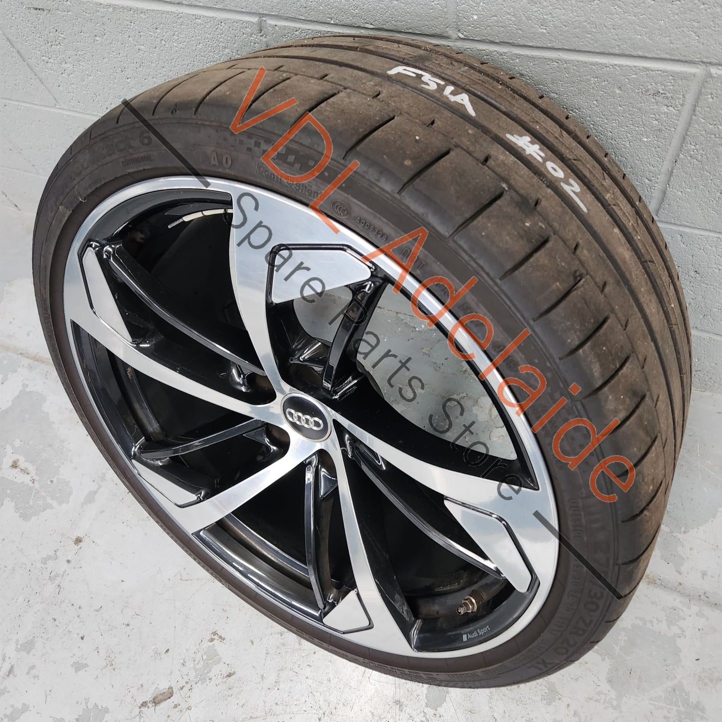 Audi RS5 Alloy Wheel 20 x 9 ET26 Diamond Cut 5 Spoke #02 8W0601025CN