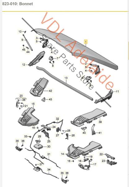 Genuine OEM Bentley Bentayga Bonnet Hood Panel 36A823029C