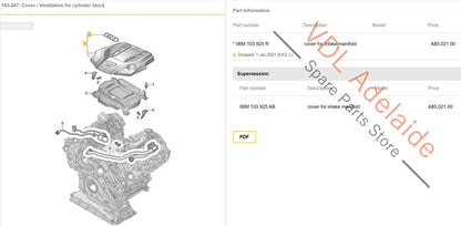 06M103925R Audi RS5 F5 B9 Genuine OEM Carbon Engine Cover 06M103925AB 06M103925R