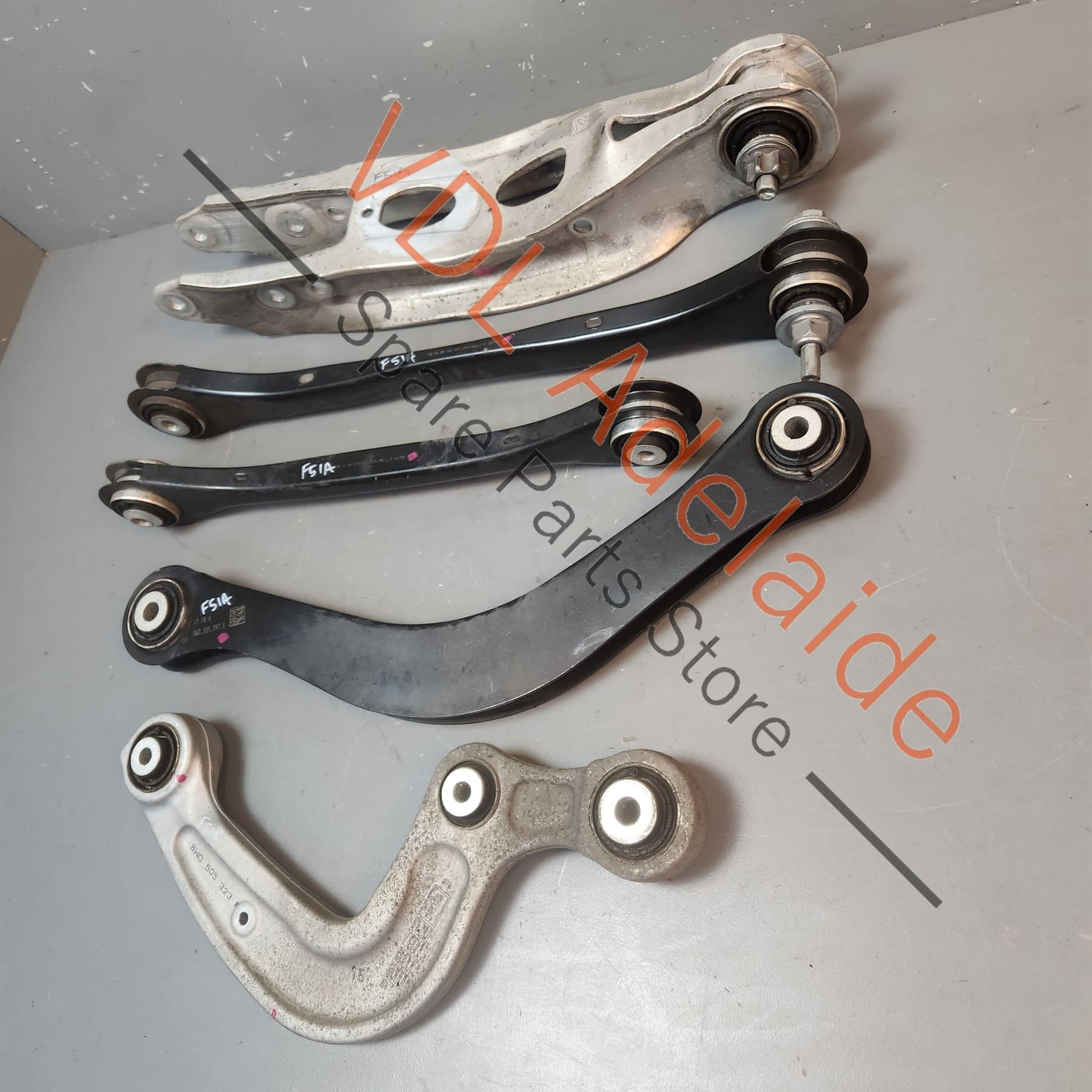 8W0505397F Audi RS5 F5 B9 Rear Left Suspension Control Arm Set Wishbone