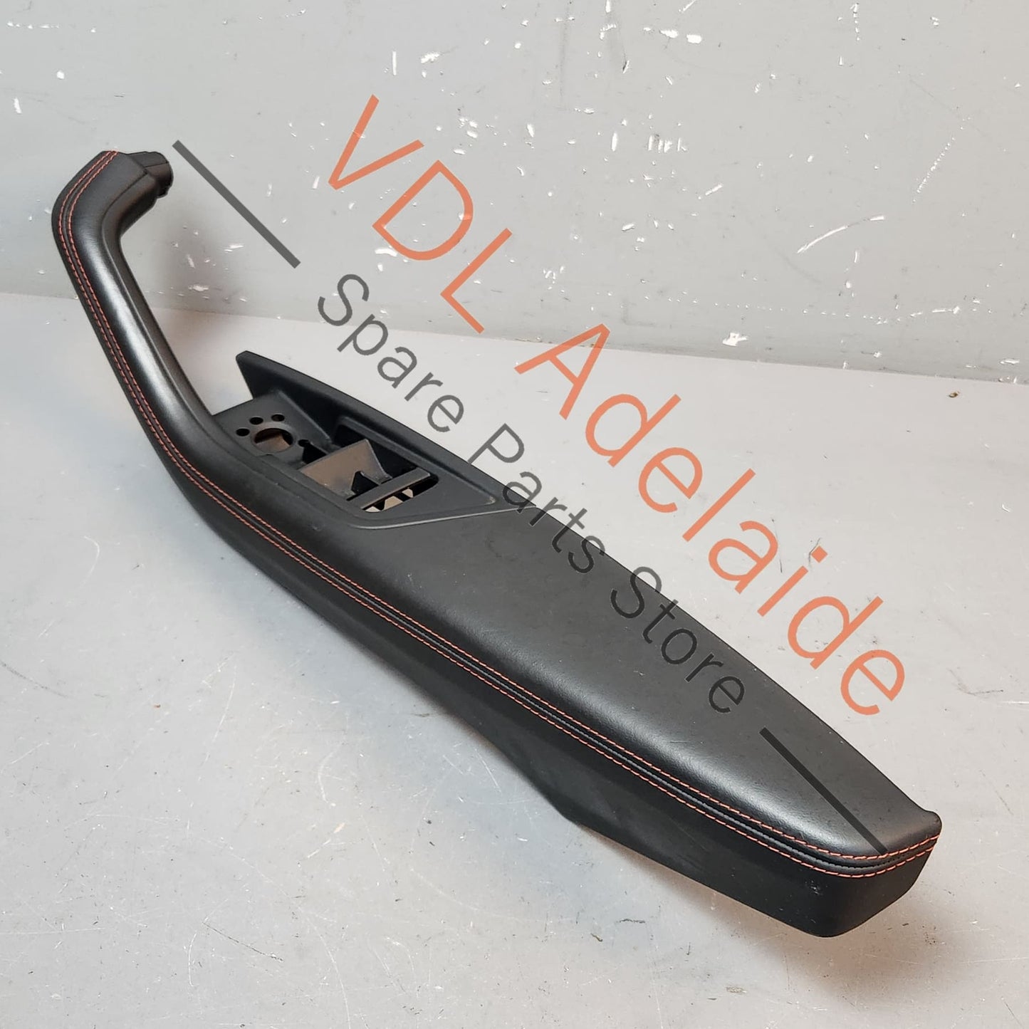 8W0867174B Audi RS5 F5 B9 Black Leather Red Stitch Front Right Interior Door Handle Trim 8W0867174B