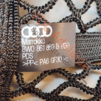 8W0861869B9B9 Audi Genuine Accessory Luggage Stretch Net for Cargo Boot Trunk 8W0861869B 9B9