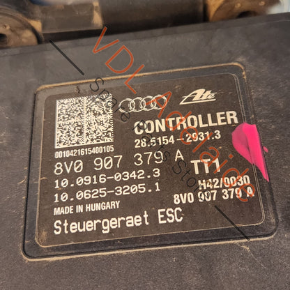 8V0614517ABEF 8V0907379A  Audi RS3 8V Brake ABS Module Pump Hydraulic Unit ESC Controller 8V0614517A BEF