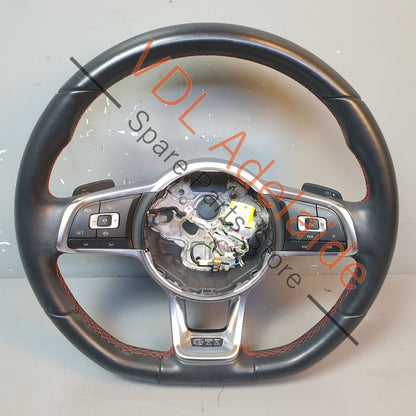 5G0419091JLHYZ 5G0419091JL     VW Golf MK7 7.5 Gti Flat Bottom Sports Multifunction Steering Wheel 27xxxkm