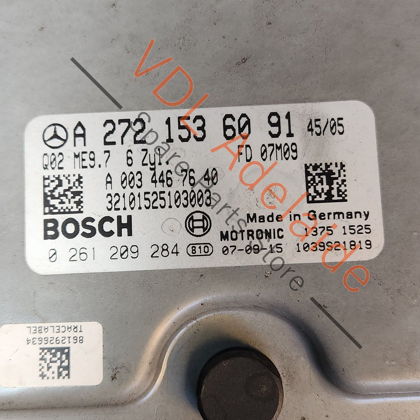 A2721536091 261209284 Mercedes E350 ML350 R350 6Cyl Petrol Engine ECU Controller A2721536091 ME9.7 0261209284 BOSCH