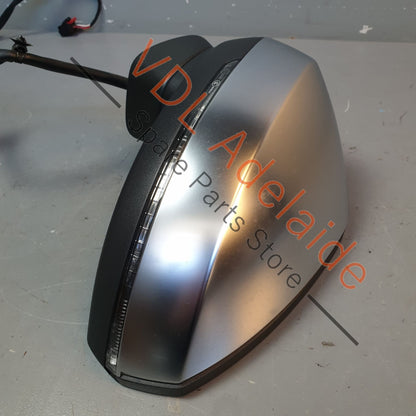 8V7857409C9B9 8V0857527A3Q7 8V0857535D  Audi S3 8V Left Side Exterior Wing Mirror w Lane Change Assist Aluminium Chrome Finish