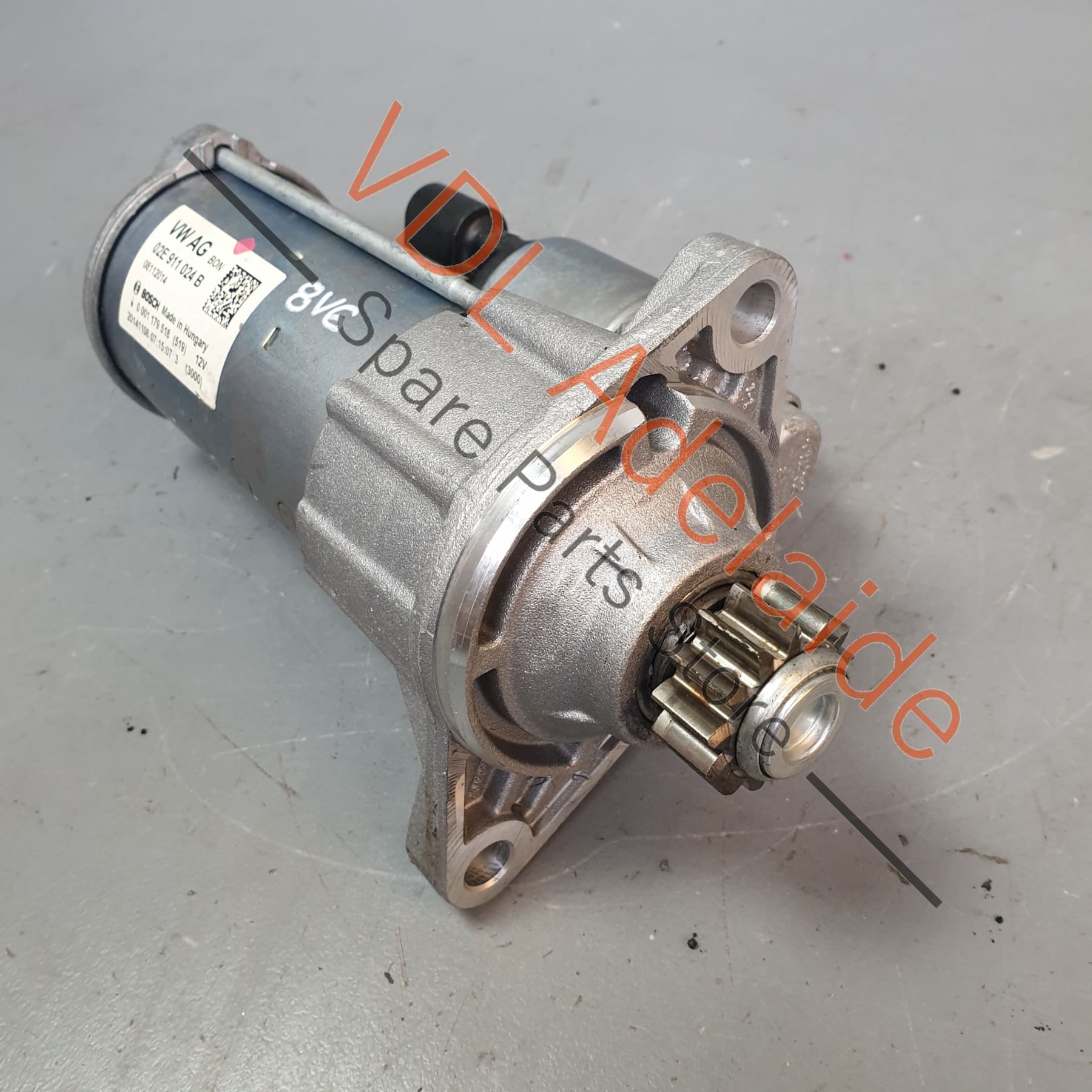 02E911024B    Genuine OEM Audi Volkswagen VW Starter Motor Bosch 02E911024B