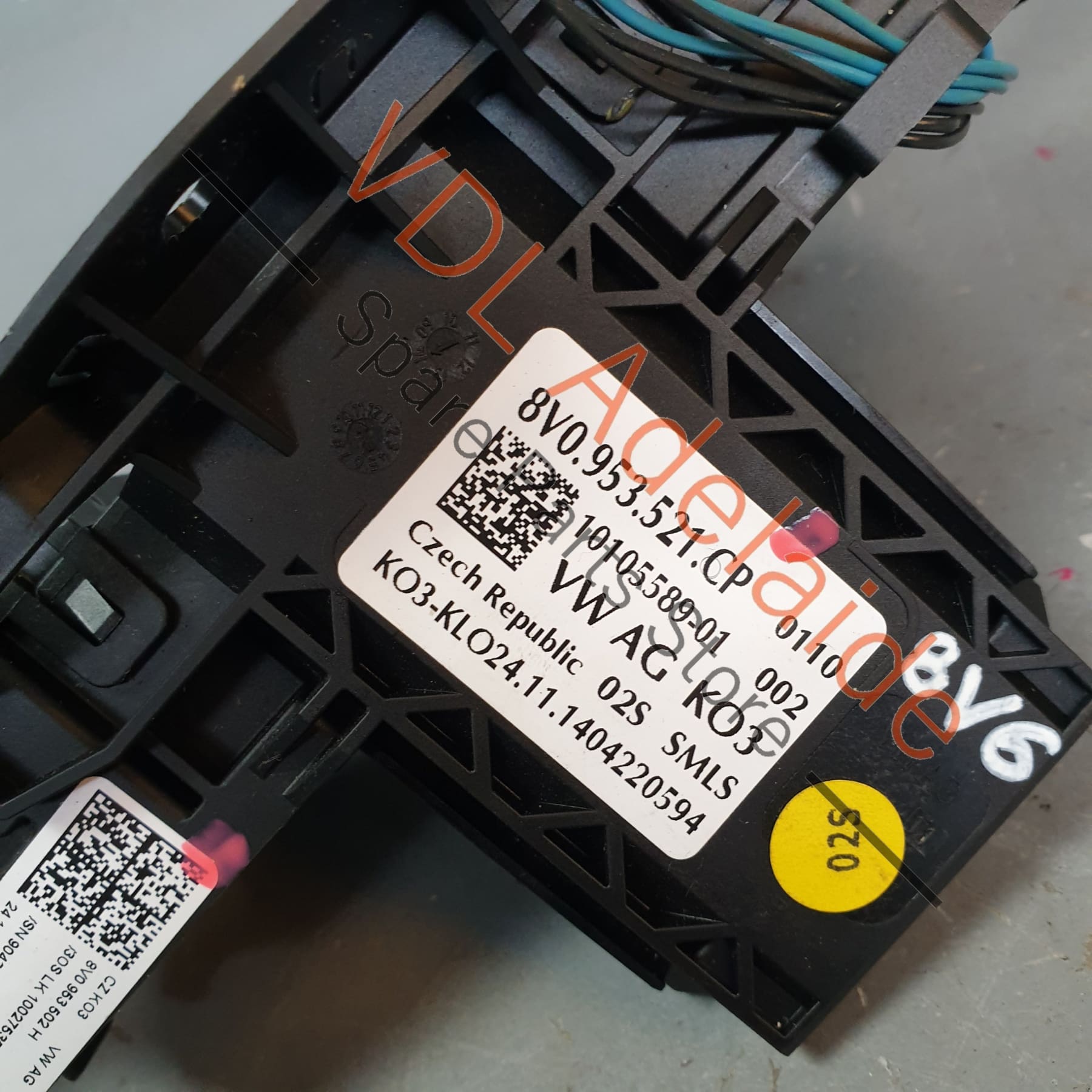 8V0953502H 8V0953521CP   Audi A3 S3 RS3 Steering Column Combination Switch Lights Wipers Indicator Cruise 8V0953502H
