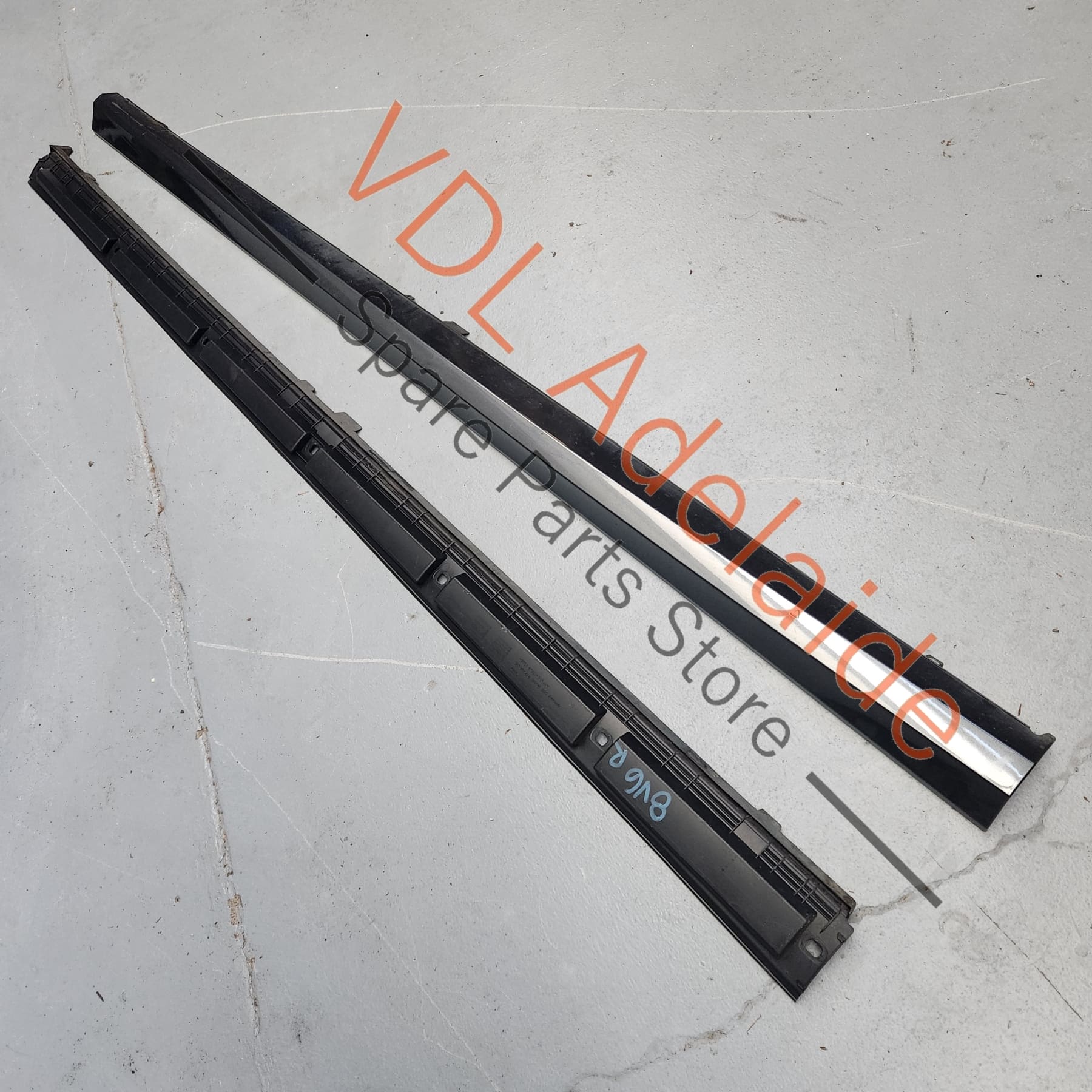 8V7853859GRU 8V7853860GRU 8V7854535 8V7854536 Audi S3 8V Convertible Cabrio Rocker Panel Trim Side Skirt Moldings Pair Left & Right