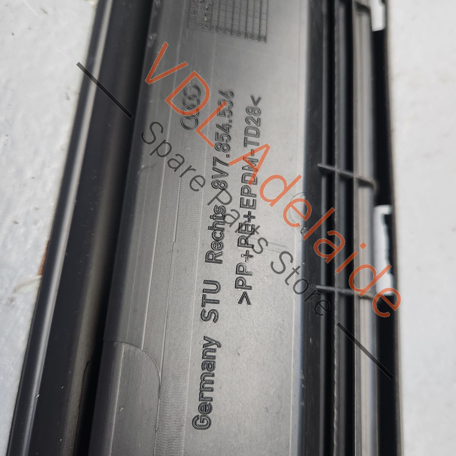 8V7853859GRU 8V7853860GRU 8V7854535 8V7854536 Audi S3 8V Convertible Cabrio Rocker Panel Trim Side Skirt Moldings Pair Left & Right