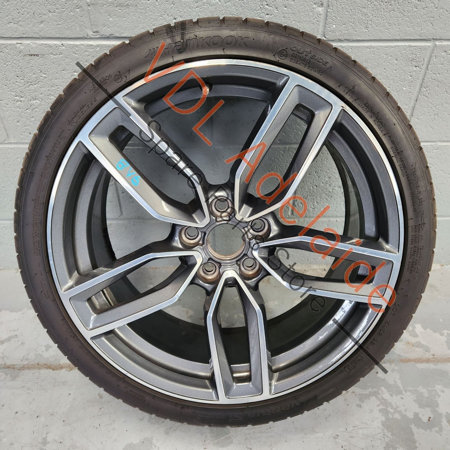 8V0601025AB    Audi S3 8V 19 x 8 ET49 5x112 Machine Finish 5 Double Spoke Alloy Wheel Rim #01