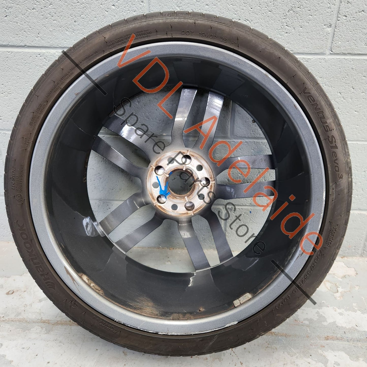 8V0601025AB    Audi S3 8V 19 x 8 ET49 5x112 Machine Finish 5 Double Spoke Alloy Wheel Rim #02