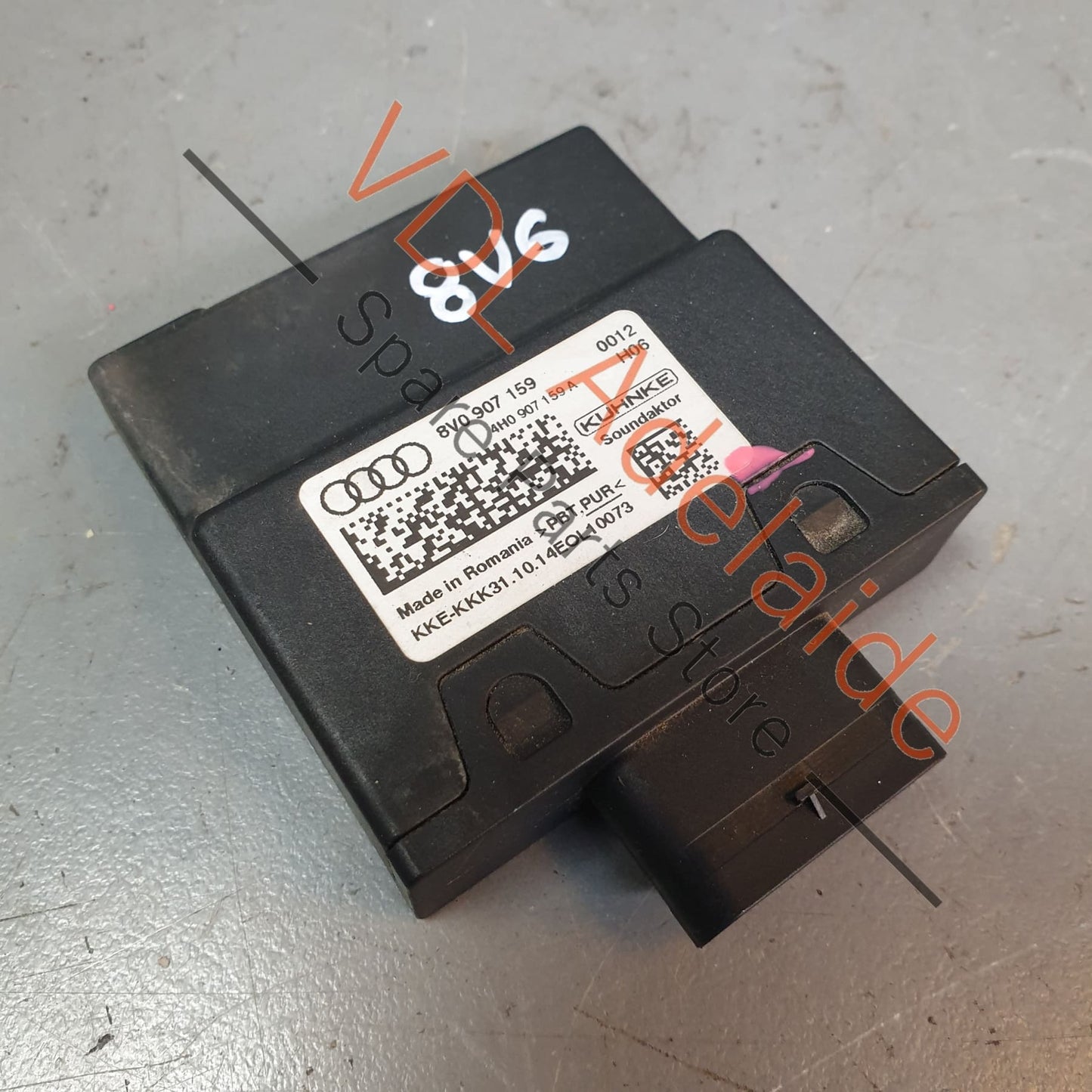 8V0907159    Audi VW Engine Noise Production Impact Sound Control Unit 8V0907159