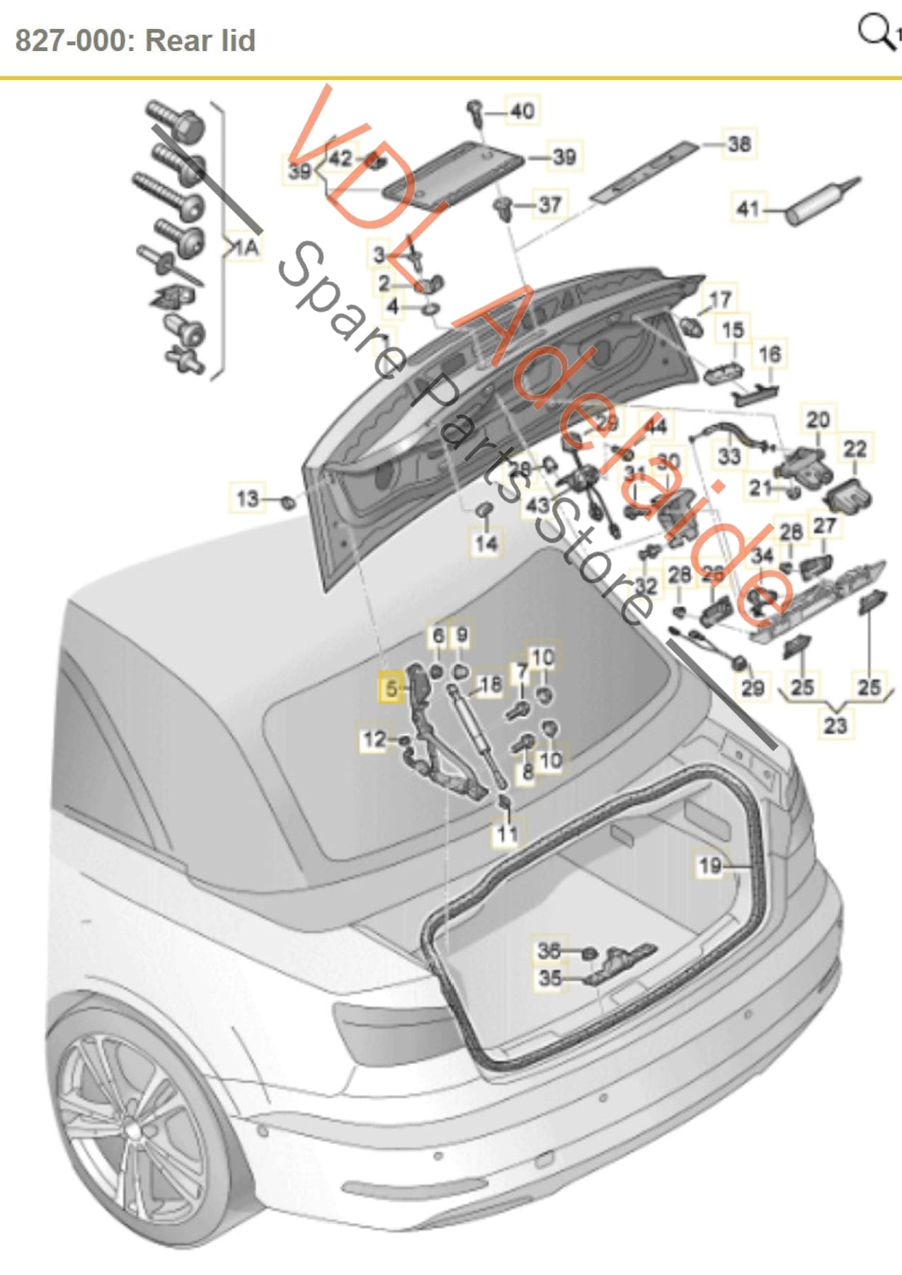 8V7827299B 8V7827300B 8V7827299A 8V7827300A Audi A3 S3 8V Cabriolet Convertible Trunk Boot Lid Hinge Set L&R