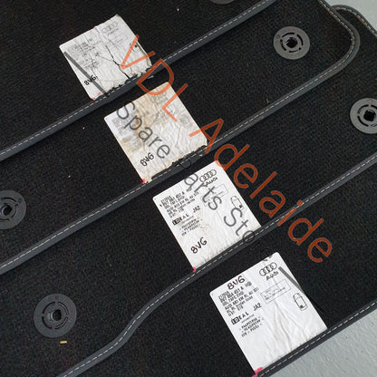 8V7864452A    Genuine OEM Audi A3 S3 Interior Carpet Mat Set 8V7864452A Black with White Stitching