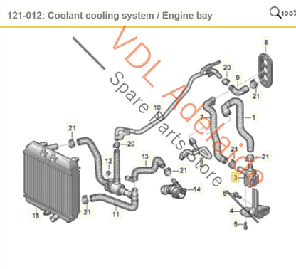 06H121601M   VW Audi Additional Coolant Pump 06H121601M