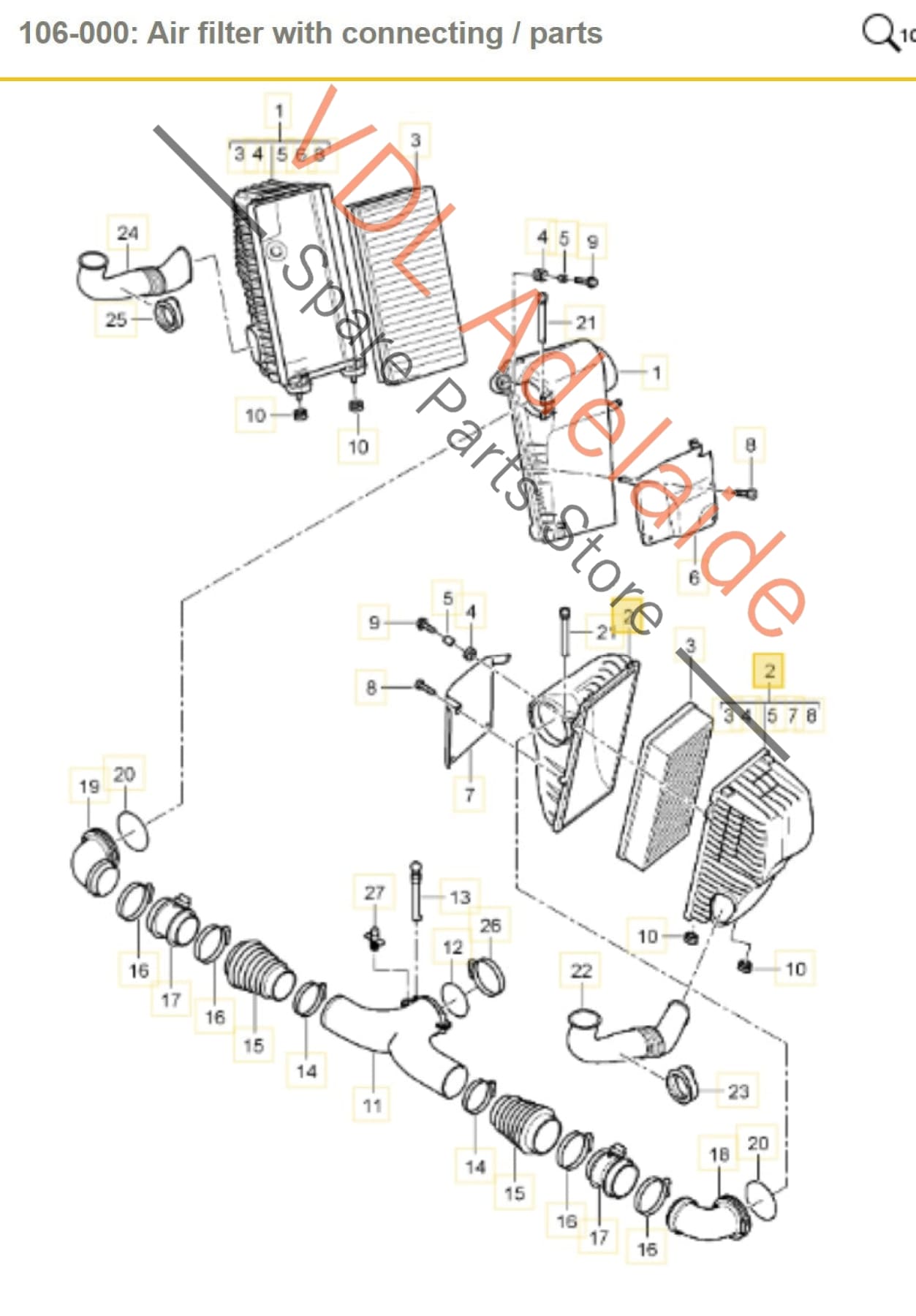 
95511002200, 7L5128608E
95511002200, , ,  Porsche Cayenne 9PA Right Side Air Filter Box 7L5128608E 95511002200