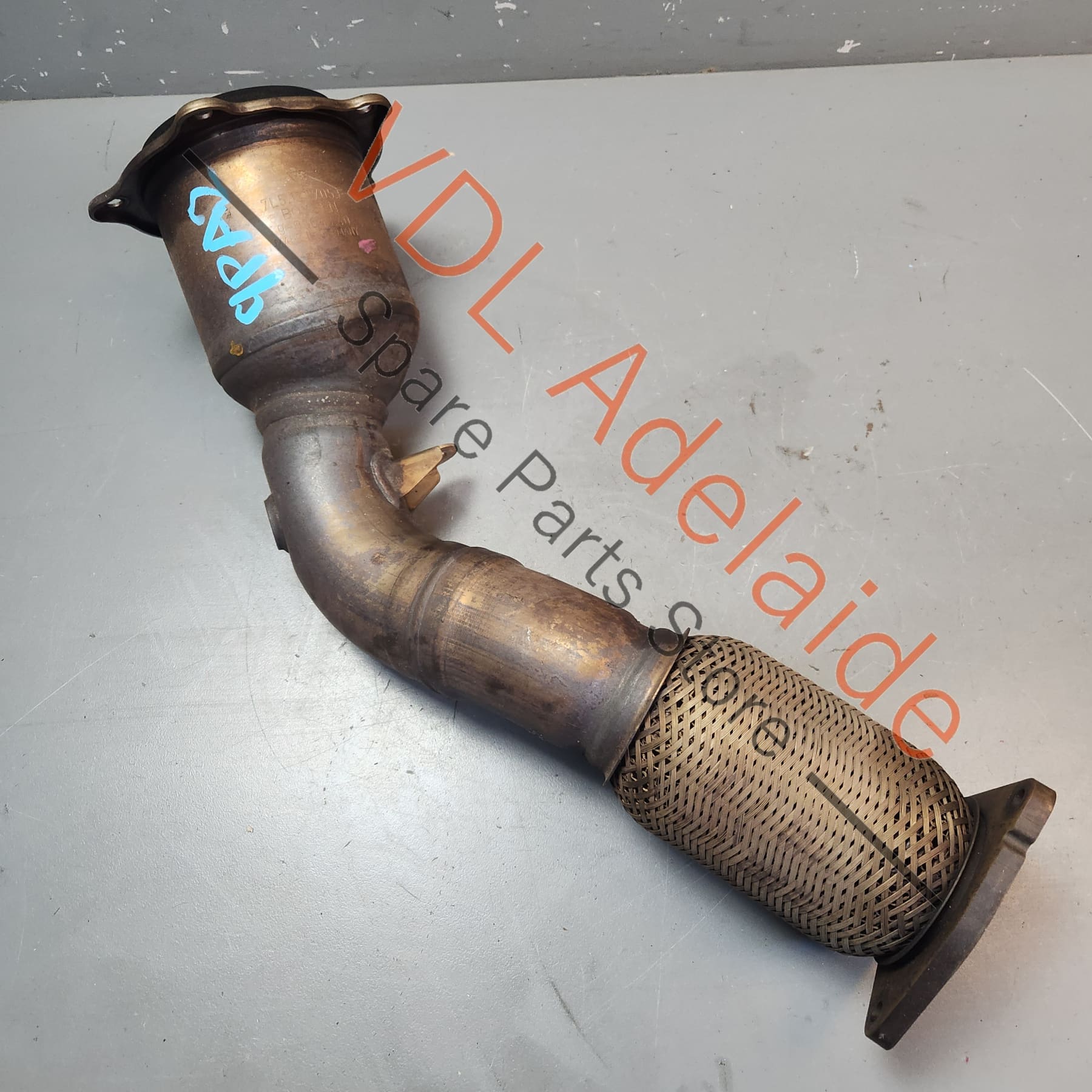 Porsche Cayenne Turbo GTS Pair of Catalytic Converters Converter Exhau ...