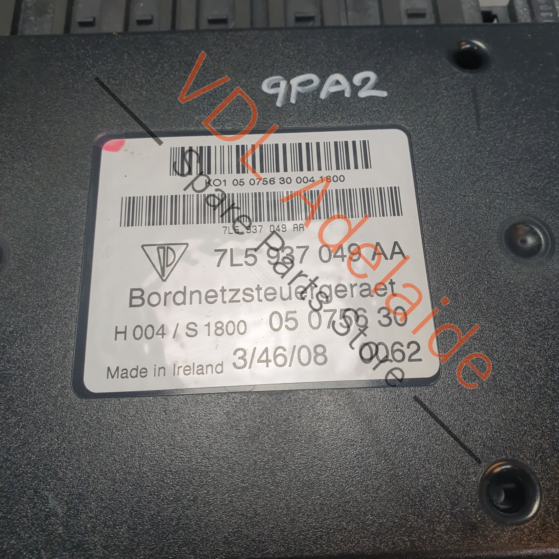 95561812700 7L5937049AA   Porsche Cayenne 9PA 955 957 Comfort Convenience Body Control Module 95561812700 7L5937049AA