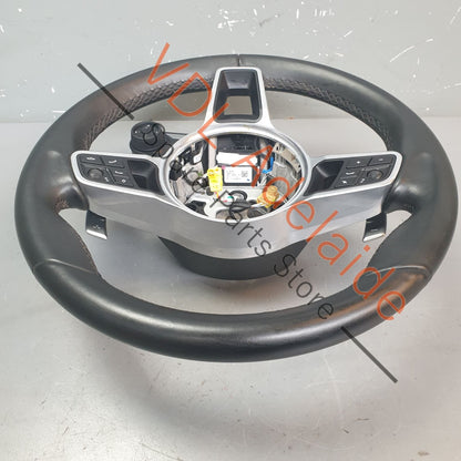 9Y0419091KEA34 95B419732BGT8 971919680B6N3 Porsche Cayenne 9Y Complete Genuine OEM Sport Chrono Equipped Steering Wheel w Shift Paddles