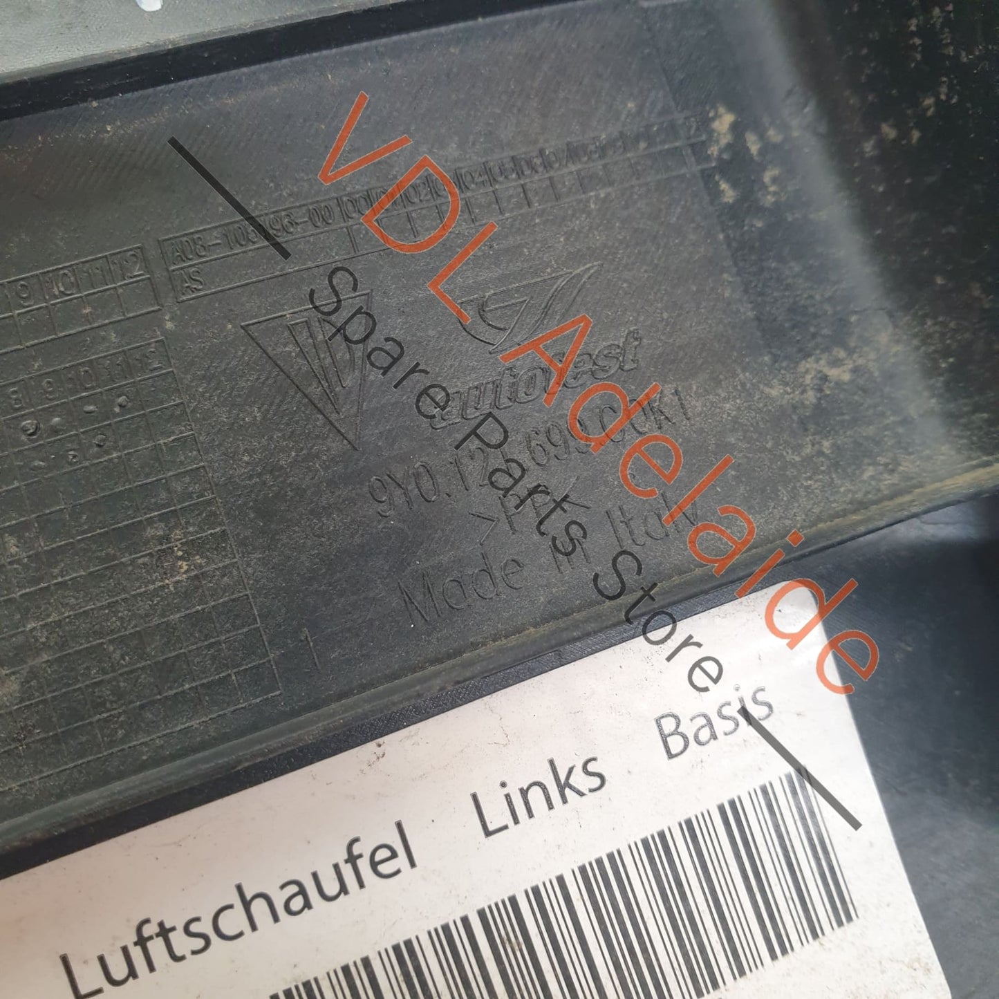 9Y0121699 9Y0121699COK1  Porsche Cayenne E3 9YA 9YB Front Left Lower Radiator Support Air Guide Duct 9Y0121699C  OK1