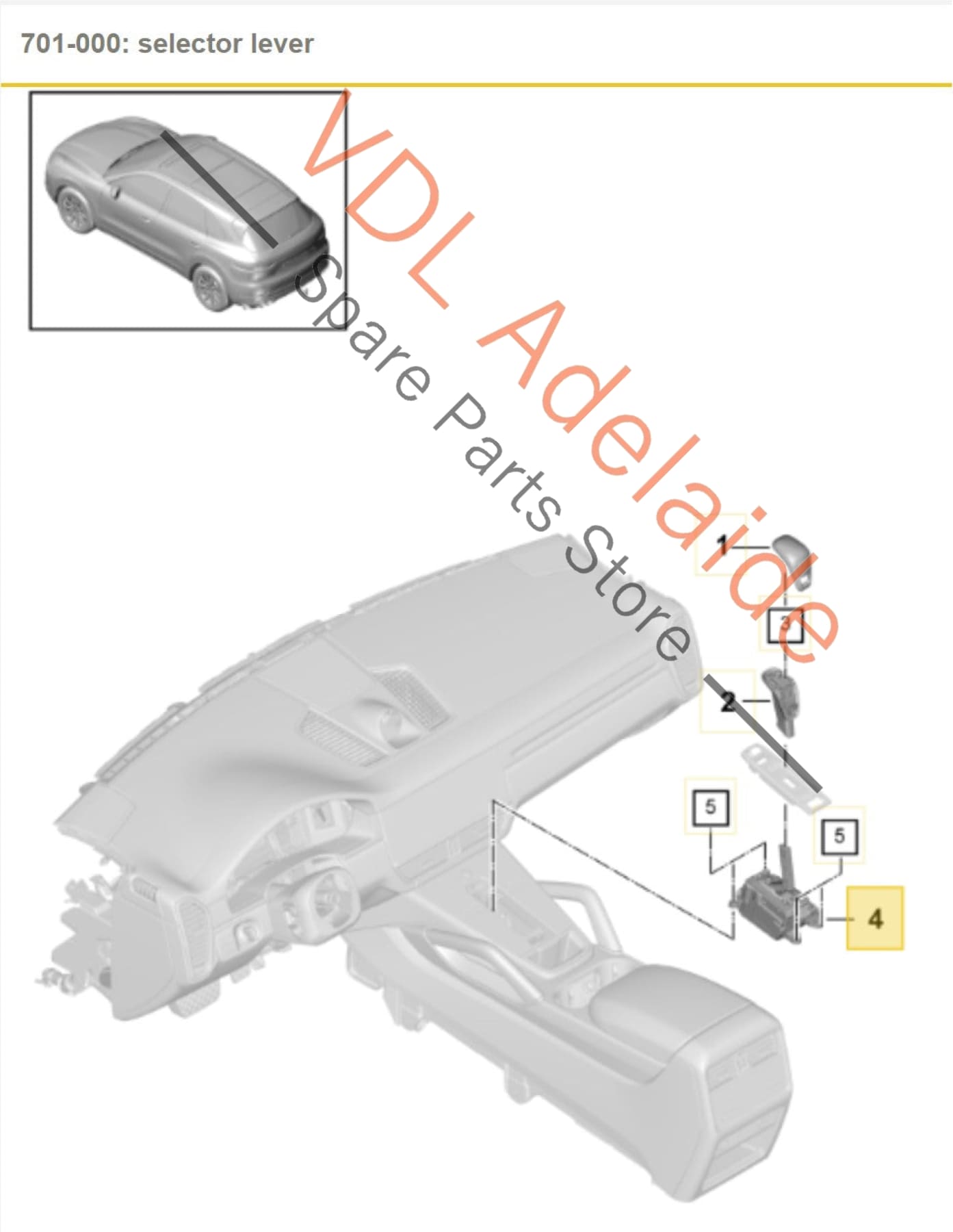 9Y0713041D 9Y0713041A 9Y0713041C Porsche Cayenne E3 9YA 9YB Gear Shifter Shift Handle Switch Selector Lever 9Y0713041D 4M2713041G