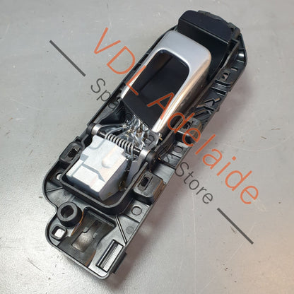 9Y0837019A 9Y0837019CZO  Porsche Cayenne E3 9YA 9YB Left Door Opening Handle Interior Silver Chrome Aluminium 9Y0837019 CZO