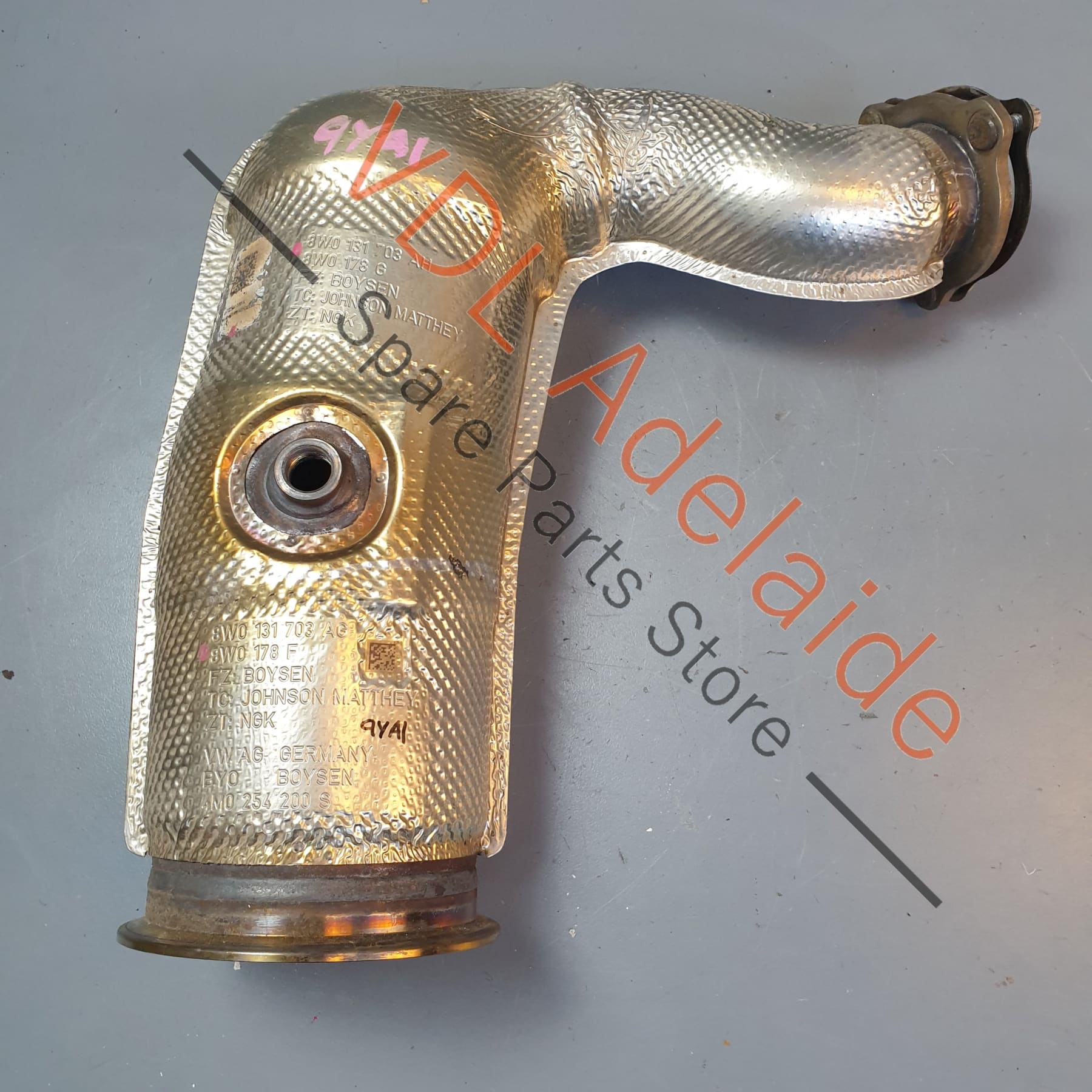 PAB25425210 4M0254200S 8W0131703AG  Porsche Cayenne 2.9 BiTurbo V6 Petrol Right Side Catalytic Converter PAB25425210 4M0254200S 8W0131703AG