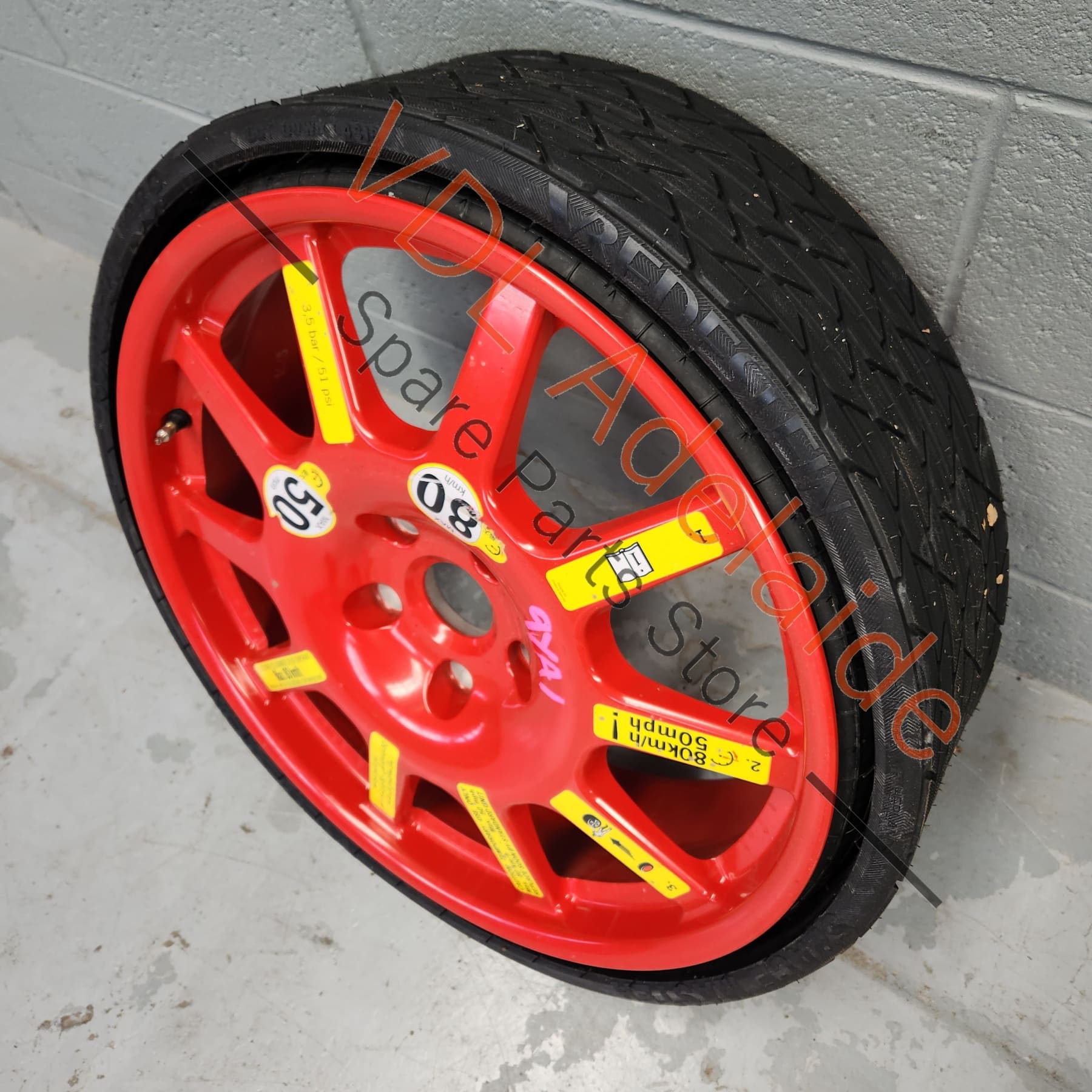 PAB60101001    Porsche Cayenne E3 Space Saver Emergency Spare Wheel 20 x 6.5 ET28