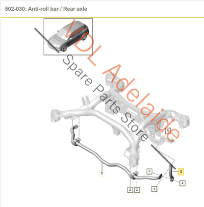 958505465D 4M0505465D   1x Pair Porsche Cayenne E3 Audi Q7 Rear Suspension Sway Anti Roll Stabiliser Bar Coupling Links 958505465D 4M0505465D