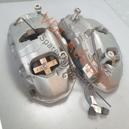 9Y0615123AF 9Y0615124AF 9Y0615123AG 9Y0615124AG Porsche Cayenne E3 9YA 19in 6 Pot Piston Brembo Front Brake Caliper Set 9Y0615123AF 9Y0615124AF Radial Mount