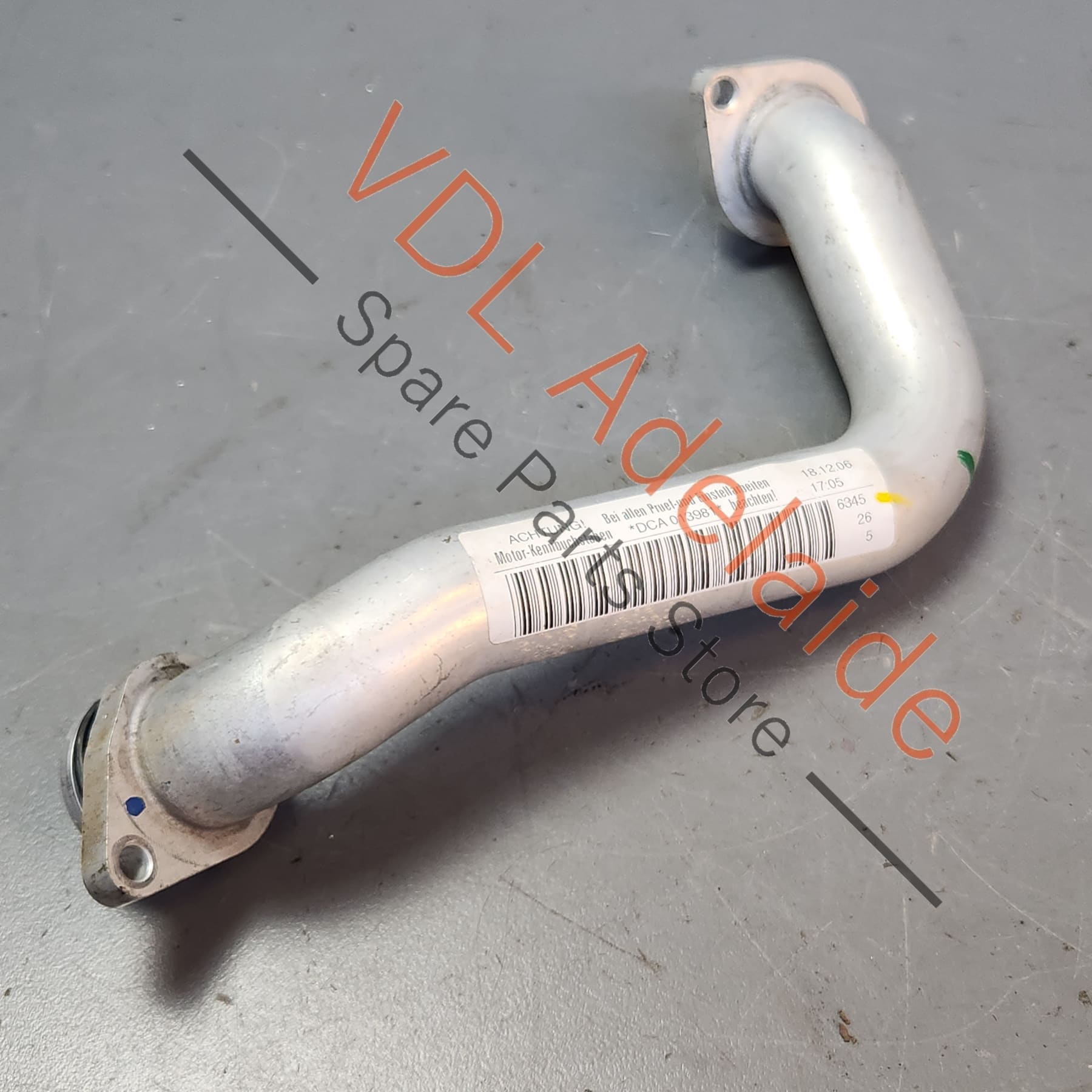 9A712148103 06M121481AA   Porsche Cayenne 2.9 V6 Coolant Pipe Front Upper Aluminium  9A7121481A 06M121481AA