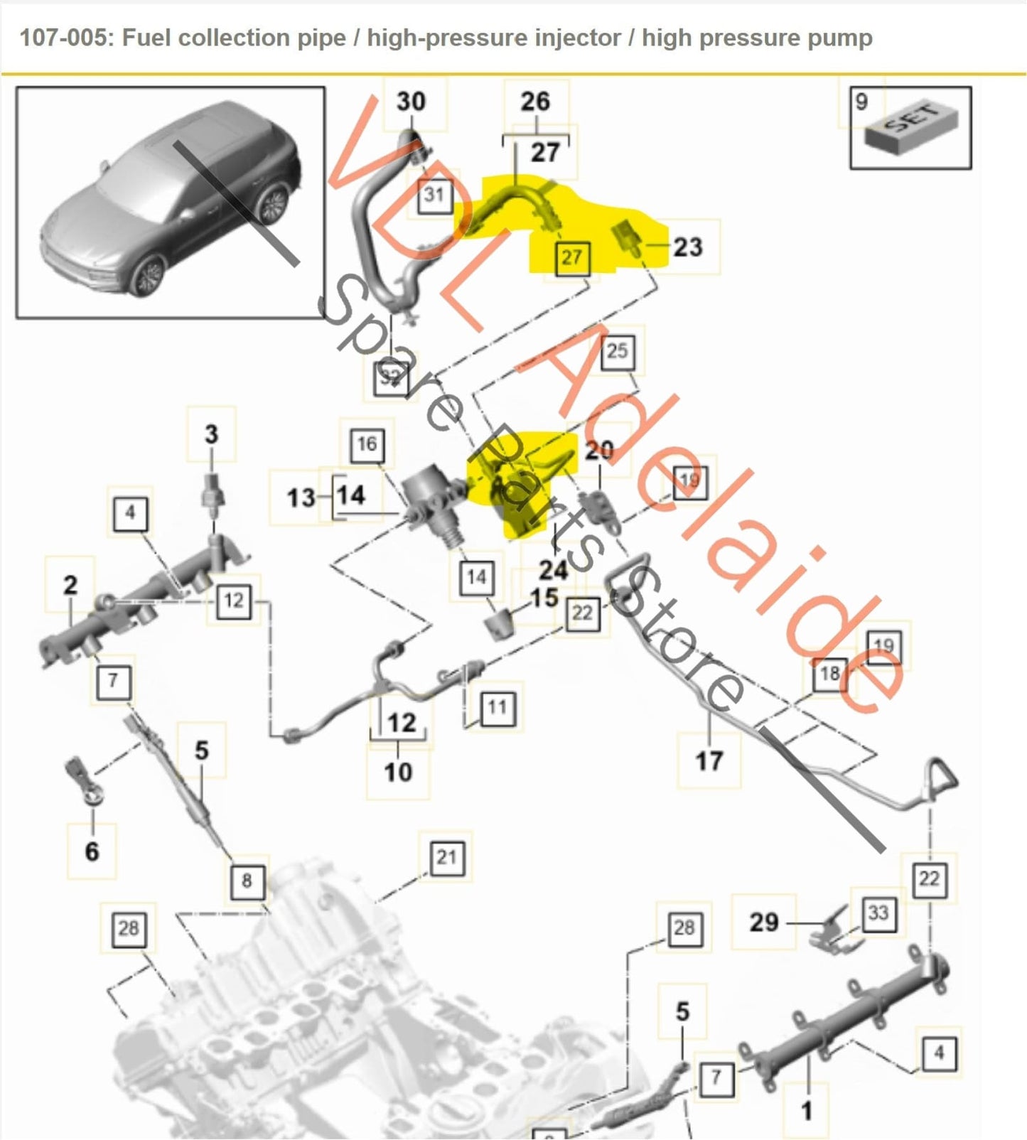 PAC127503 PAB13398600 
PAB906054B 06M133986S Porsche Cayenne E3 2.9 V6 Low Pressure Fuel Supply Line Pipe w Sensor PAC127503 PAB13398600 PAB906054B