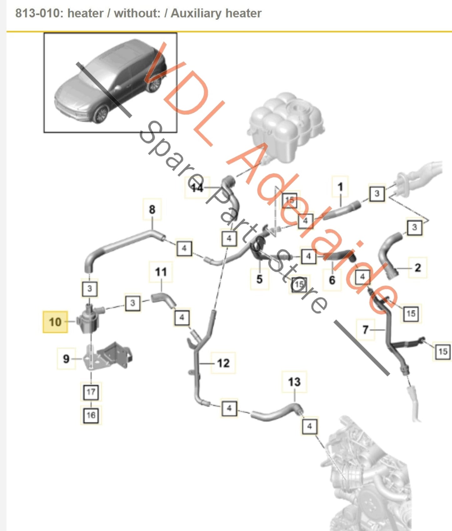 9A7121601 06H121601P 06H121601L  Porsche Cayenne E3 Additional Secondary Coolant Electric Pump 9A712160100 9A7121601