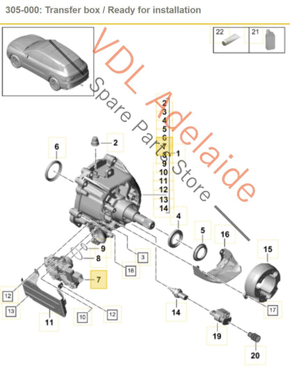 9Y0927755P 9Y0927755AA  Porsche Cayenne E3 9Y Transfer Case Control Module 9Y0927755P