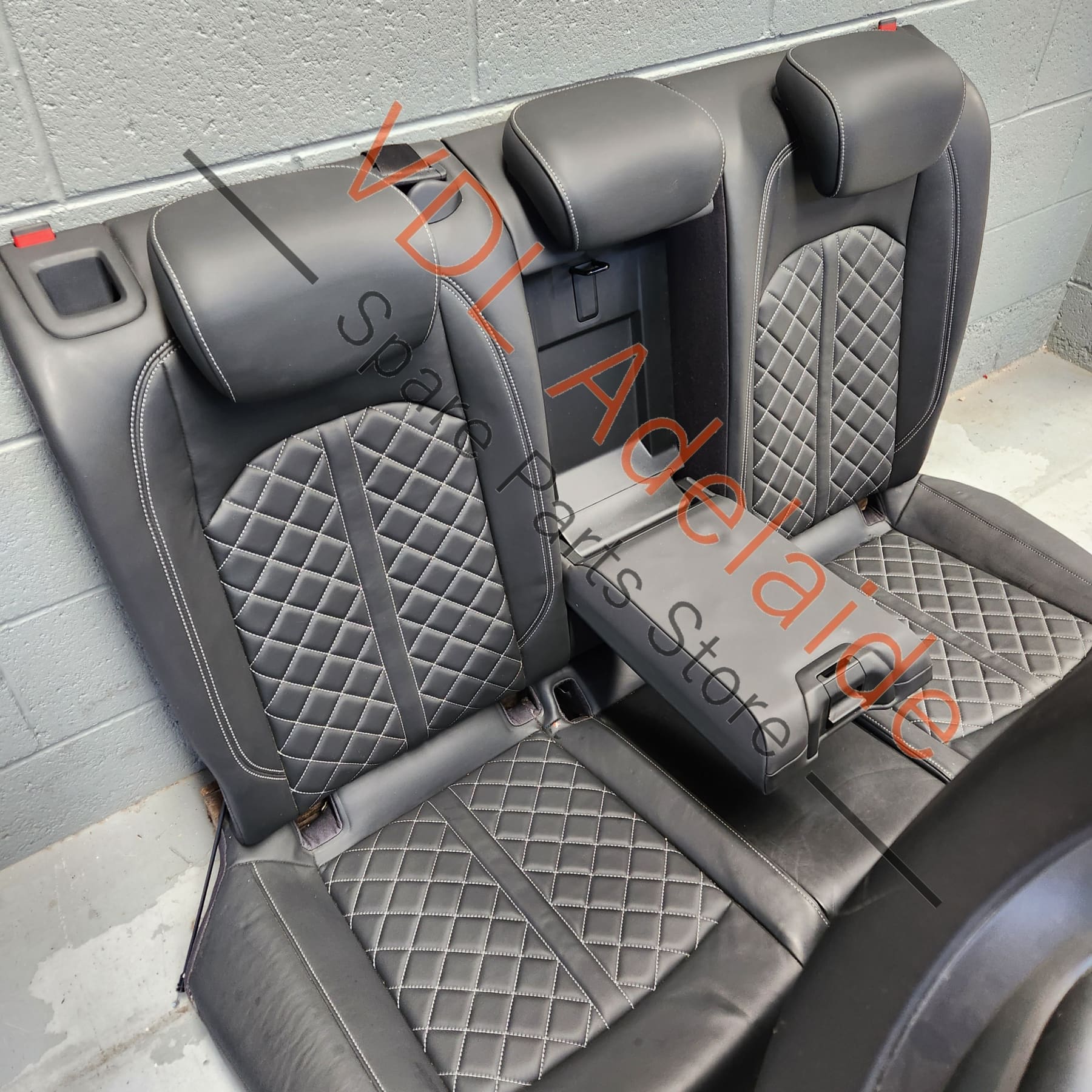    Audi S4 A4 Wagon Front & Rear Electric & Heated Diamond Stitch Leather Seat Seats Set