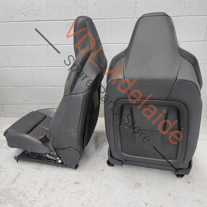     Audi RSQ3 Diamond Stitch Black Leather Seat Pair Front