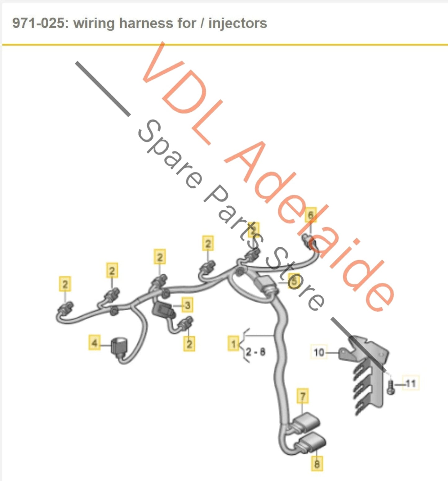 07K971072AL 07K971082L   Audi RS3 8V 2.5 5Cyl CZGB Wiring Set for Engine & Injectors Cable Harness 07K971072AL 07K971082L