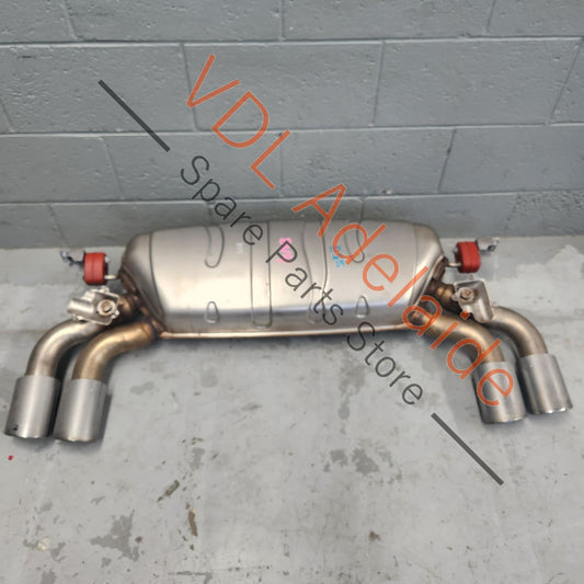 8V4253609AK    Audi S3 8V Exhaust Stock Standard Rear Silencer Muffler Box with Quad exhaust Outlets 8V4253609AK