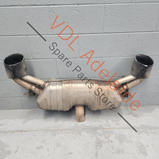 8V0253181F    Audi RS3 8V Exhaust Stock Standard Rear Silencer Muffler Box Dual Oval Outlets 8V0253181F