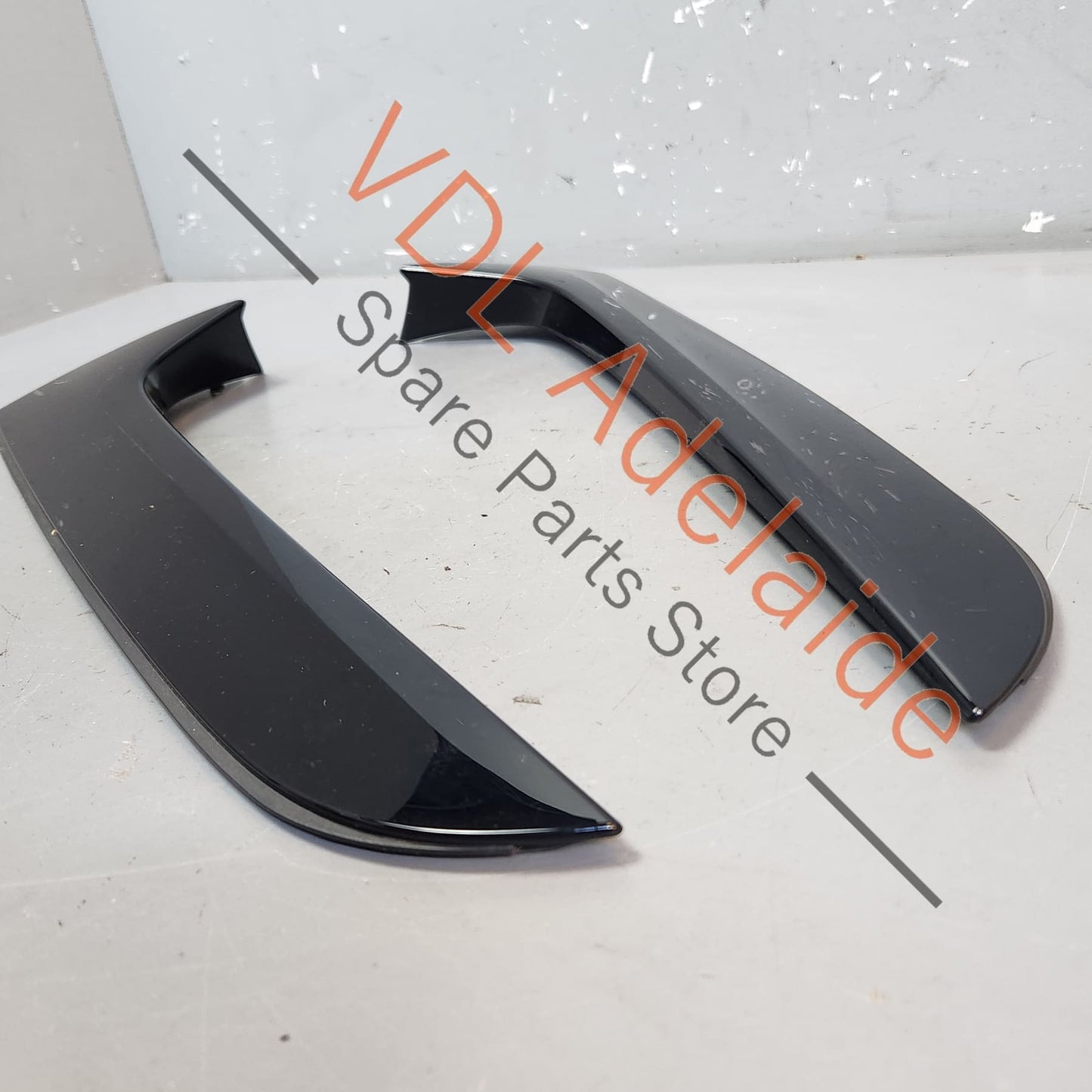 8W9854871B5FQ 8W9854872B5FQ   Audi A4 S4 B9 Rear Window Spoiler Trims Set 8W9854872B 5FQ 8W9854871B 5FQ Black Gloss