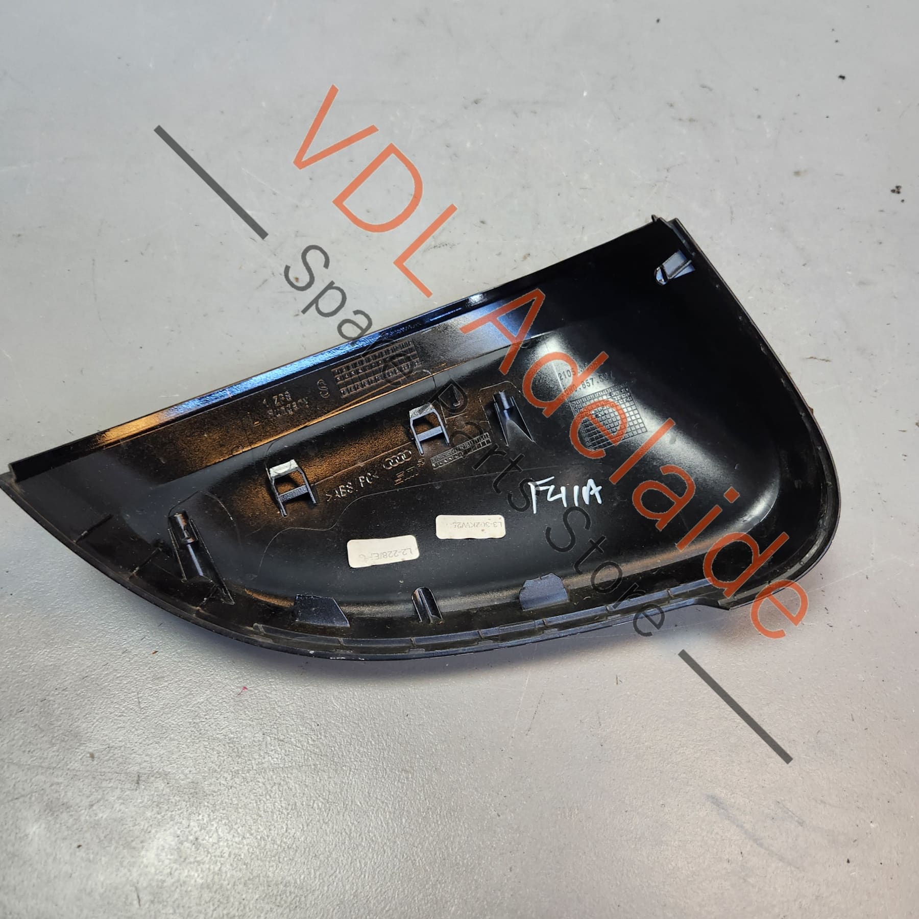 8W0857527GRU   Audi A4 S4 RS4 B9 Left Exterior Mirror Cover Cap Gloss Black 8W0857527