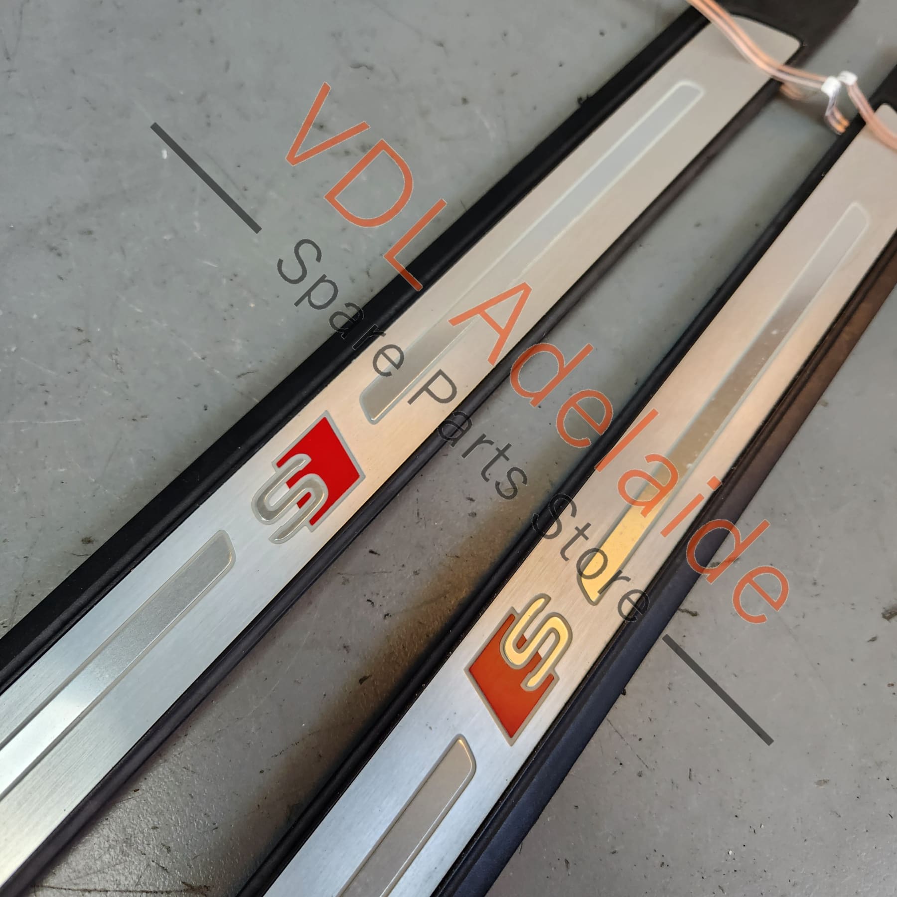 8W0947417A   Audi S4 B9 Illuminated Sill Trim Door Entry Strip Pair L&R 8W0947417A 8W0947418A