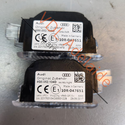 4G0052135D 4G0052136D  Audi 4 Rings Projector Door Puddle Light Pair Left & Right Side 4G0052135D 4G0052136D