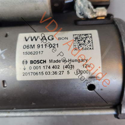 06M911021   Audi A4 S4 A5 S5 B9 Genuine Audi OEM Bosch Starter Motor 06M911021