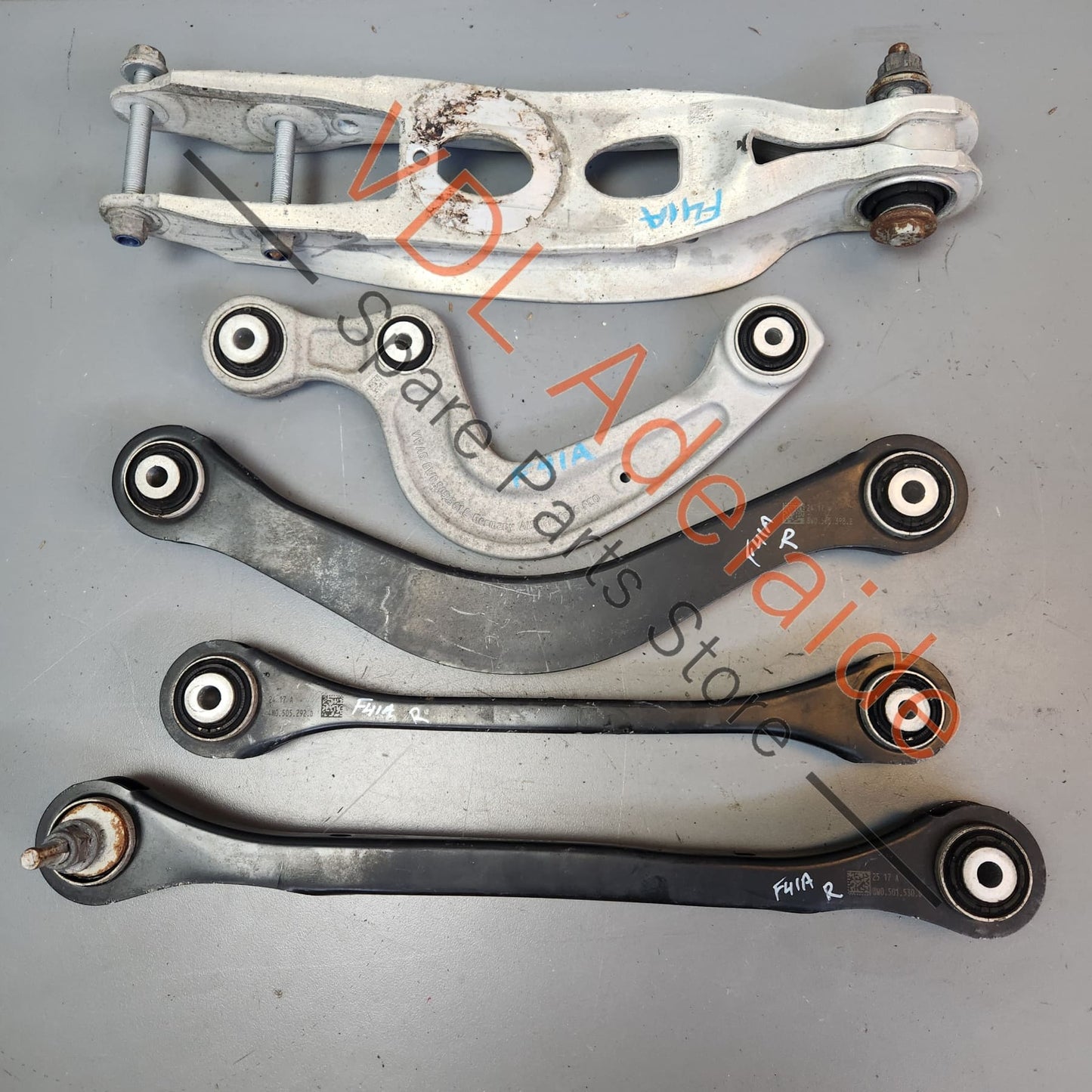 8W0505311H 8W0505324F 4M0505292D Audi A4 S4 RS4 Rear Suspension Upper & Lower Control Arm Set Right Side 8W0505311H 8W0505324F 4M0505292D 8W0501530D